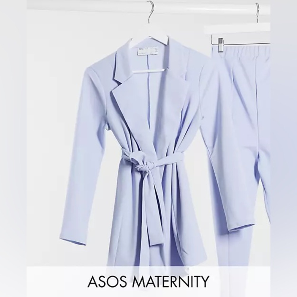 ASOS Maternity Size 4 powder blue suit